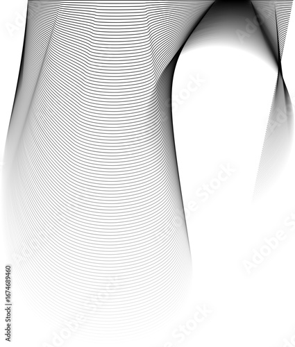 Gradual wave contours define rippled edges with undulating motion and transparent gradient effects.