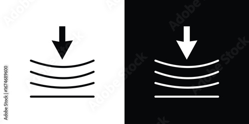 Compress icon. filled flat sign for mobile concept and web