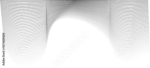 A sequence of undulating contour lines moves fluidly, forming an intricate organic design with a wave-like structure.