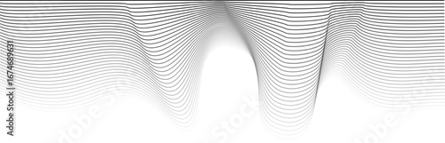 Flowing ribbon-like shapes interweave and layer to form a continuous wave pattern with smooth transitions.