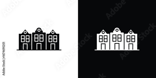 Amsterdam icon. filled flat sign for mobile concept and web