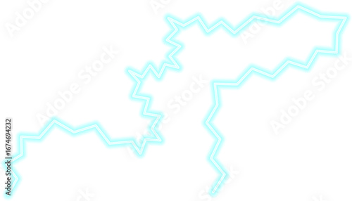 Abstract zigzag energy sketch with random wavy movement, showing fluctuating electric voltage.