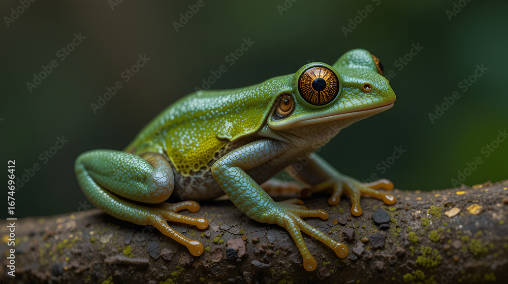 Fototapeta premium Cruziohyla calcarifer, the splendid leaf frog or splendid treefrog, in the south Costa Rica