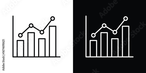 Stats icon set. Logo eps 10