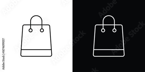 Shopping bag icons for UI, apps, and websites