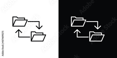 Data transfer icons for UI, apps, and websites