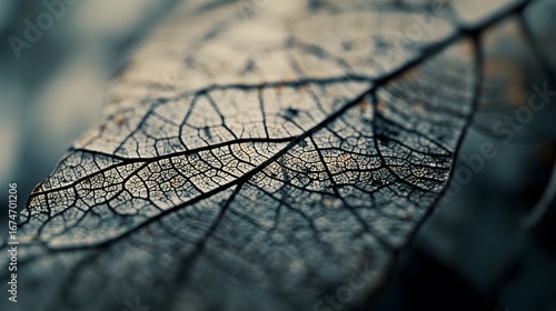 Closeup Skeleton Leaf Macro Photography Nature Detail