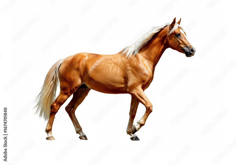 Obraz premium Horse on white background