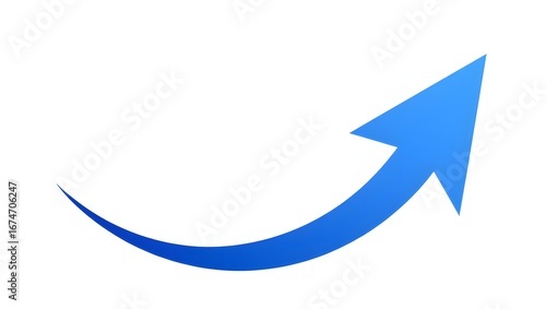 Wallpaper Mural blue arrow on white transparent background Torontodigital.ca