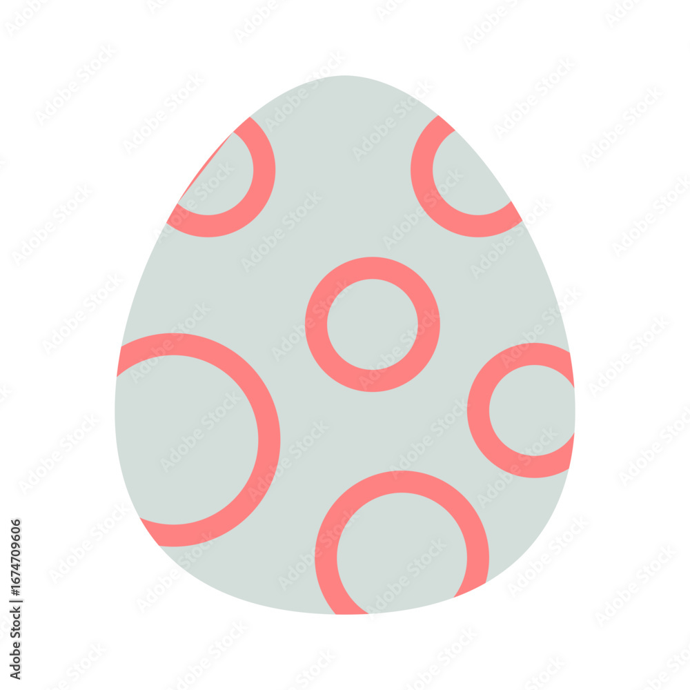 Fototapeta premium Easter, Easter egg, Easter egg celebration, Easter egg day, vector, hand drawn, isolated, 3d rendering, 3d, element, illustration, silhouette