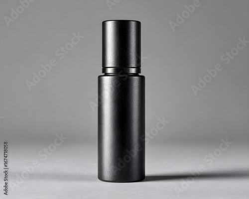 roller bottle positioned frontally scaled occupy 85 frame cool toned ambient light clean simple design in a clear view for web and print use simple layout modern minimal look vivid detail soft light
