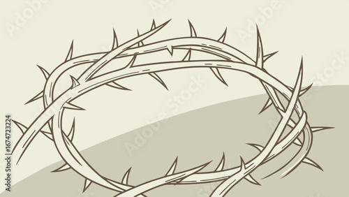 Crown of Thorns Christian Easter Lent Religious Content Spiritual Devotion Sacrifice Symbol