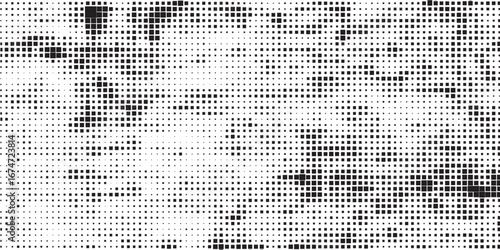 horizontal black halftone of diamond shape design for pattern and background.