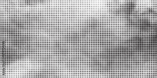 Rhombus gradient halftone texture. Diamond shape dots fading background. Abstract geometric particle vanishing backdrop.