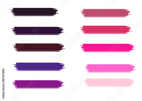 set of color banner