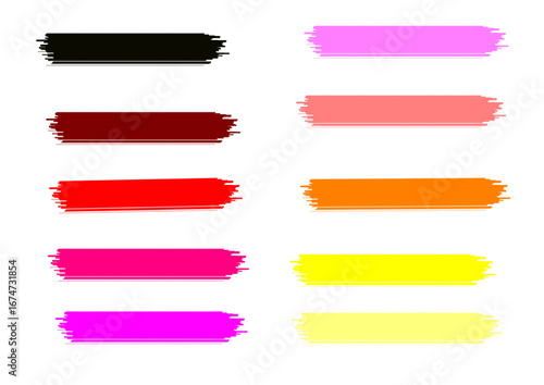 set of color banner