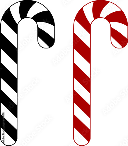Christmas candy cane stripes vector illustration	
