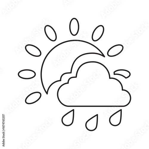 Sun, Cloud, and Rain