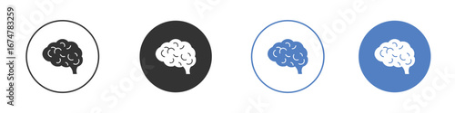 Brain icon vector Logo Design Template