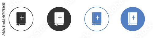 Bible icon vector Logo Design Template
