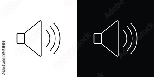Volume icon symbols. Simple pictograms for web sites and mobile app