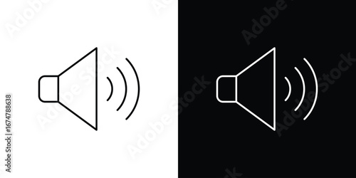 Volume icon symbols. Simple pictograms for web sites and mobile app