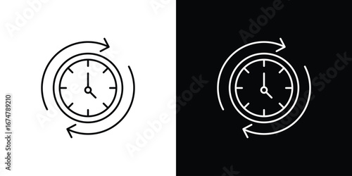 Time forward icon symbols. Simple pictograms for web sites and mobile app