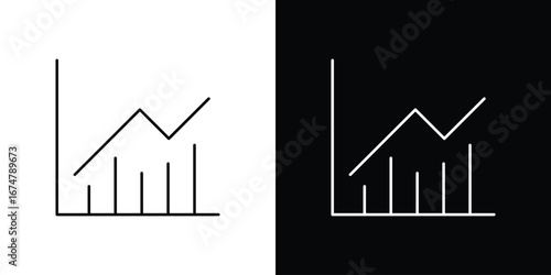 Stats icon symbols. Simple pictograms for web sites and mobile app