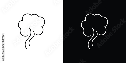 Smoke icon symbols. Simple pictograms for web sites and mobile app