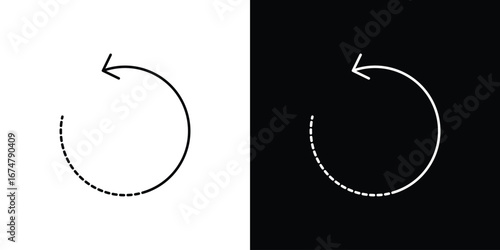 Rotate right icon symbols. Simple pictograms for web sites and mobile app