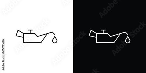 Oil can icon symbols. Simple pictograms for web sites and mobile app