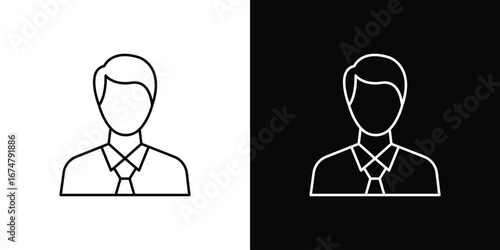 Man icon symbols. Simple pictograms for web sites and mobile app