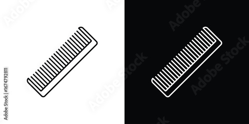Hair brush icon symbols. Simple pictograms for web sites and mobile app