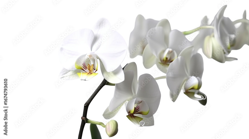 Obraz premium Close-up of elegant white orchids