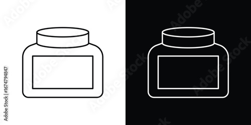 Cream icon symbols. Simple pictograms for web sites and mobile app