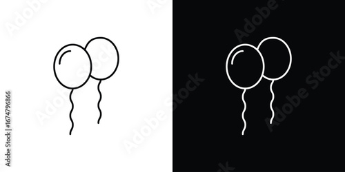 Balloons icon symbols. Simple pictograms for web sites and mobile app