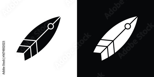 Surfing icon collection flat style - stock vector.