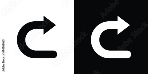 Redo icon collection flat style - stock vector.