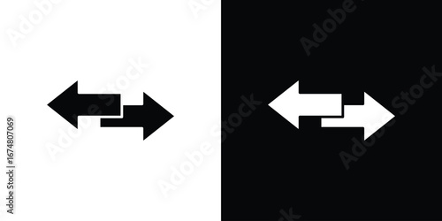 Data transfer icon collection flat style - stock vector.