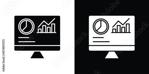 Dashboard icon collection flat style - stock vector.
