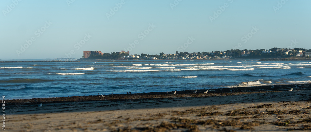 Φωτογραφία panoramic view of revere beach