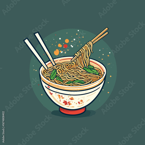 Delicious Noodle Design Very Cool