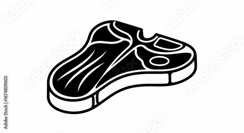 Steak vector illustration icon A simple design for food and culinary art