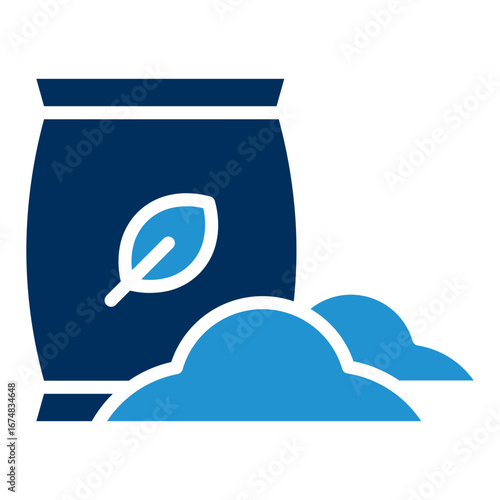 Compost Blue Color Icon