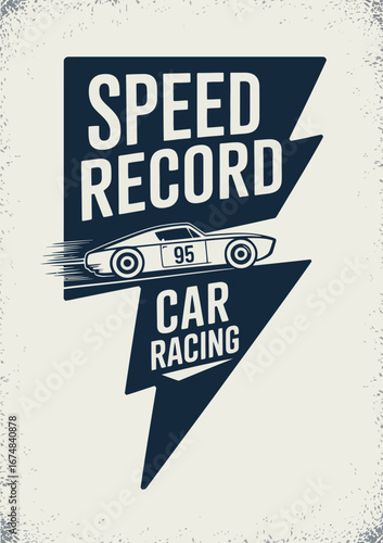 A stylistic representation of a race car against a vibrant background, bound to resonate with car enthusiasts and serve as a stunning graphic for sports-related themes.