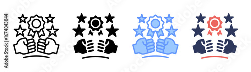 Competition Icon Set Multiple Style Collection