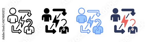 Opponent Icon Set Multiple Style Collection