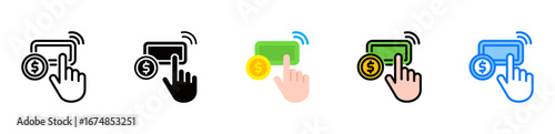 Pay Now icon multiple style 