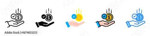 Paid icon multiple style 