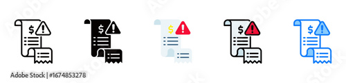 Total Due icon multiple style 